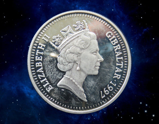 GIBRALTAR - 5 Pounds Proof Noces d'or 1997