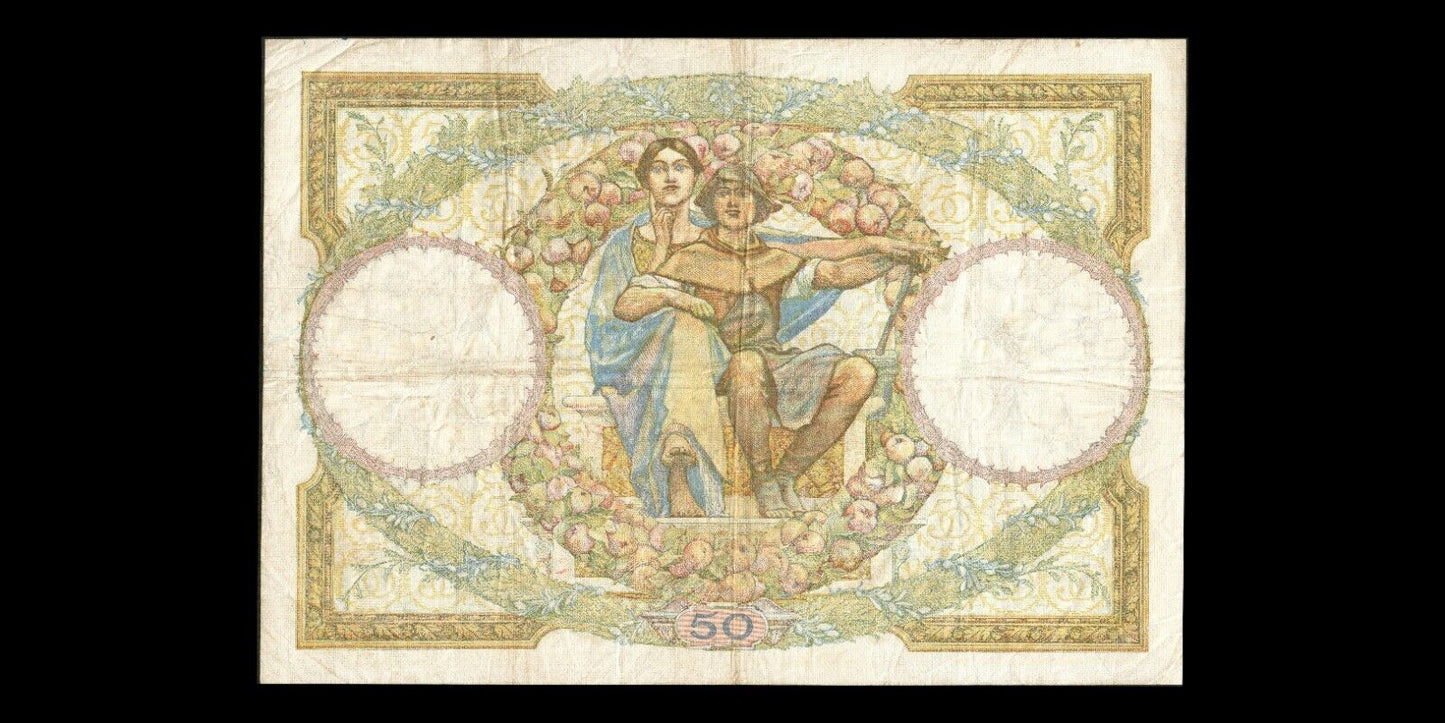 FRANCE - 50 Francs Merson 1933 F.16.04, P.80b TB+ / F+
