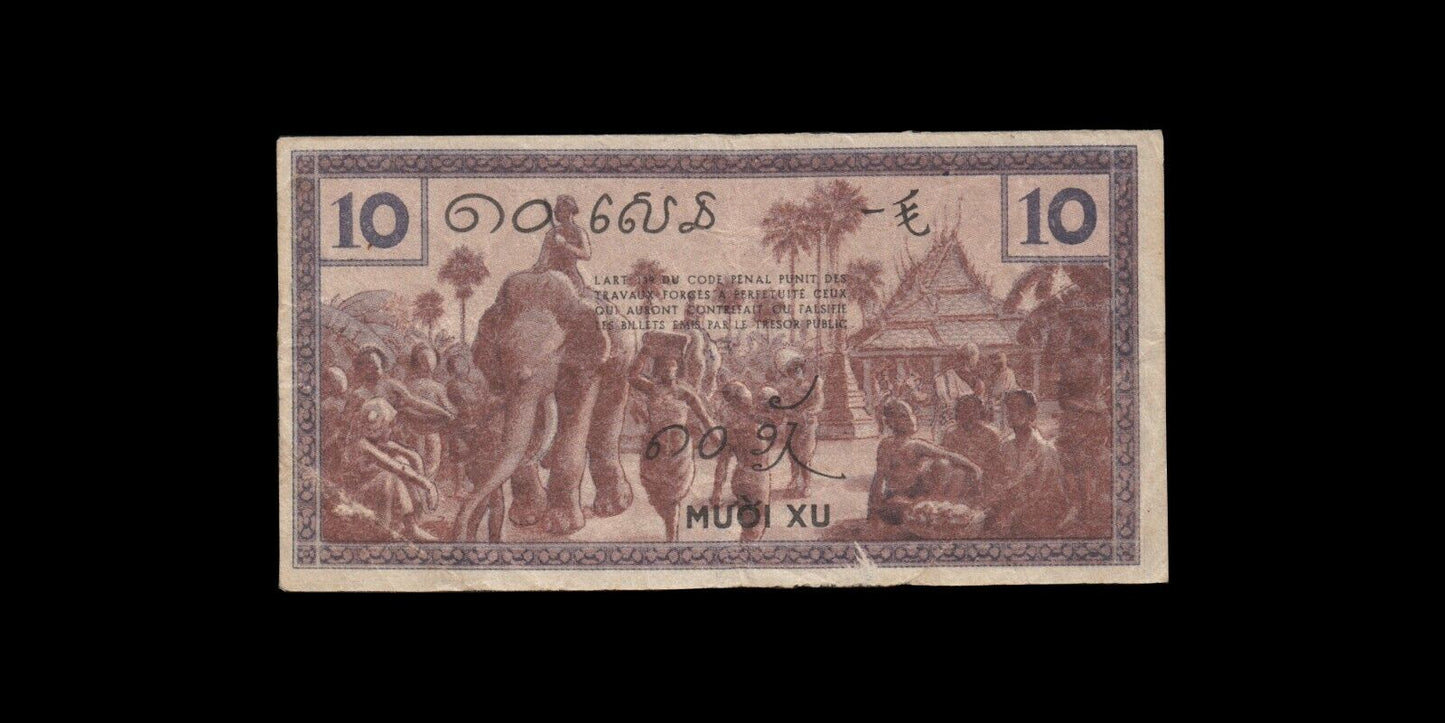 INDOCHINE FRANÇAISE - FRENCH INDOCHINA - 10 Cents (1939) P.85e TB / F