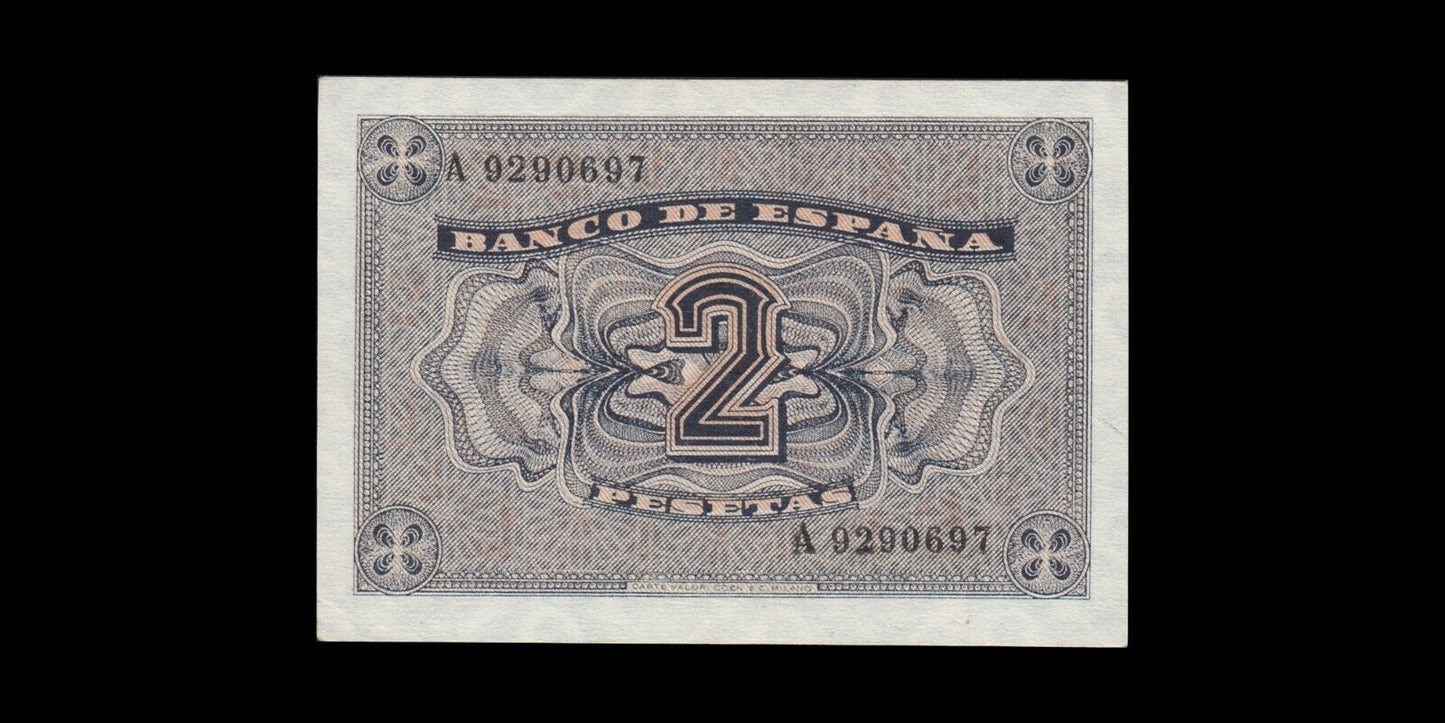ESPAGNE - SPAIN - 2 Pesetas 1938 P.109a (serie A) SPL / AU