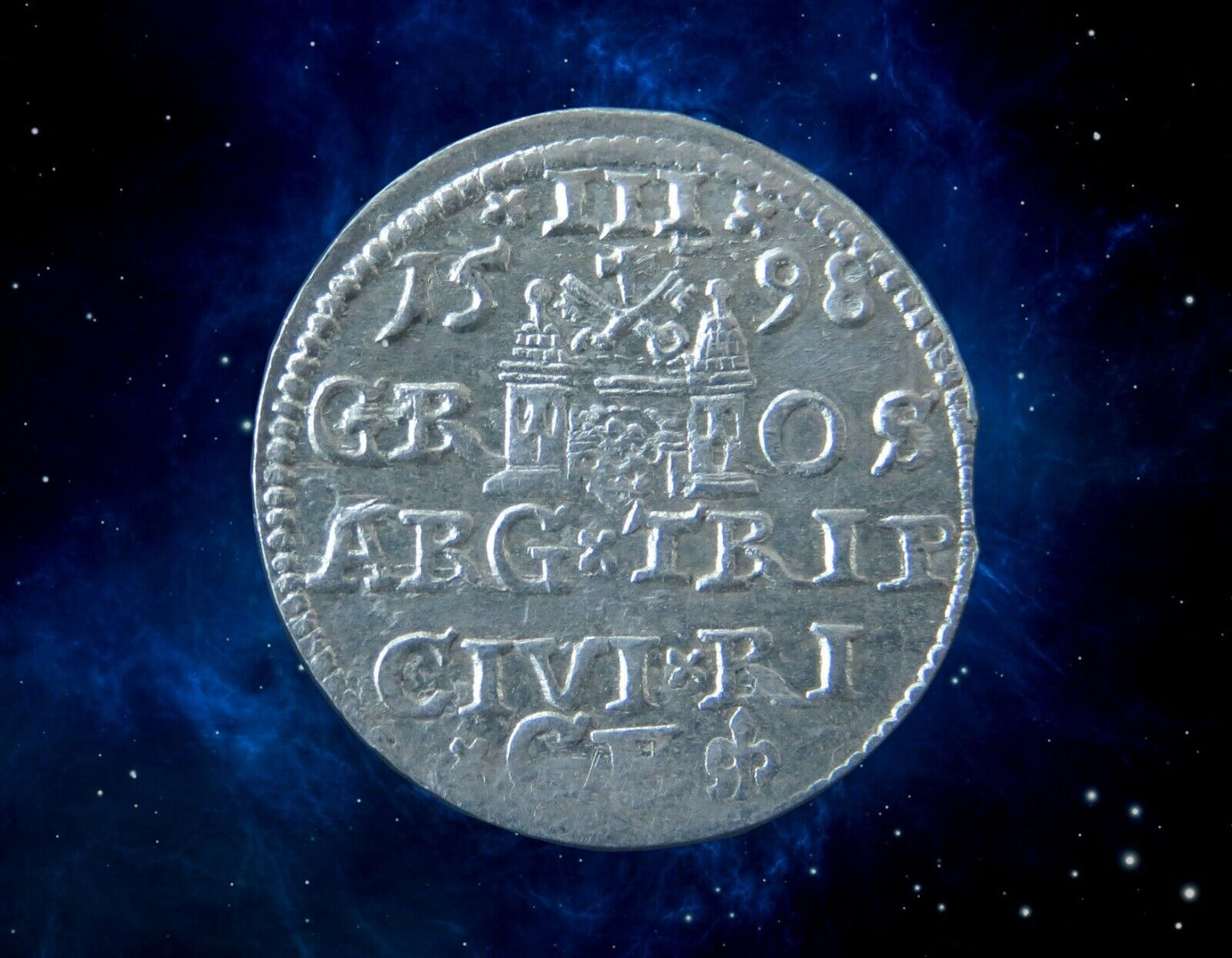 POLOGNE - POLAND - RIGA - SIGISMOND III - 3 Grosz / 3 Gröscher 1598
