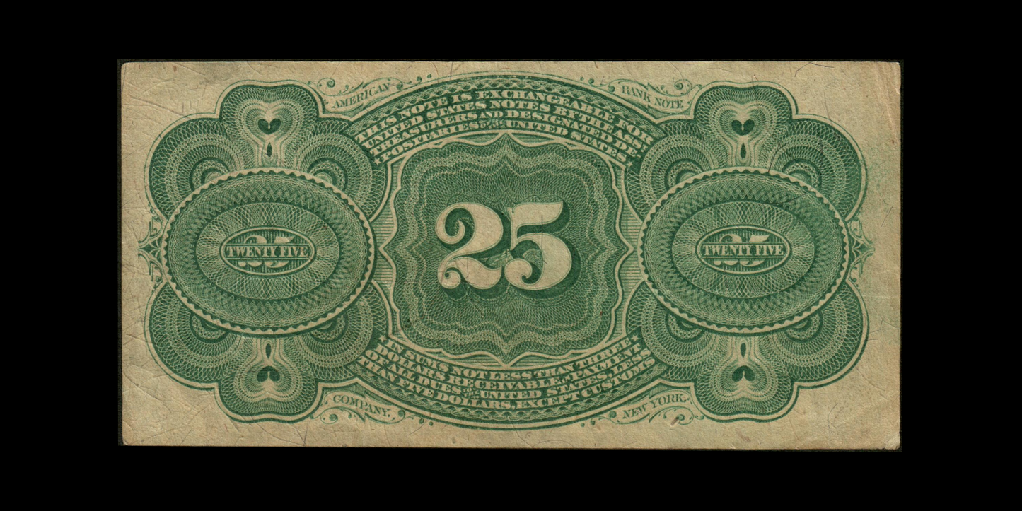 USA - 25 Cents Fractional Currency 1863 Fr.1307, P.118d TTB+ / VF+