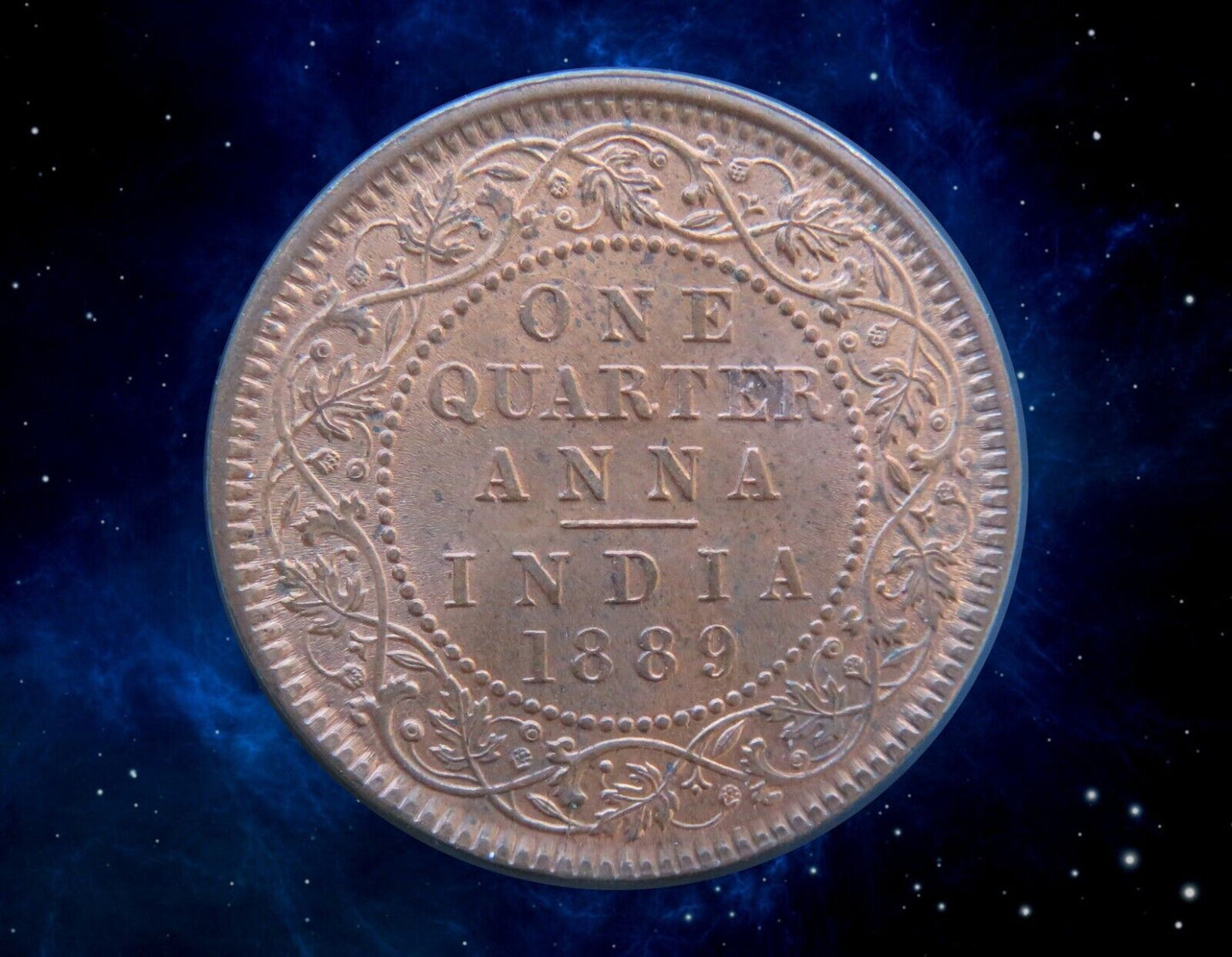 INDES BRITANNIQUES - BRITISH INDIA - 1/4 Anna 1889 KM.486
