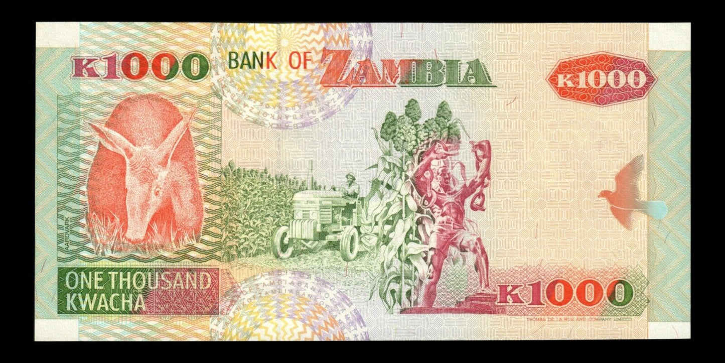 ZAMBIE - ZAMBIA - 1000 Kwacha 1992 P.40a NEUF / UNC