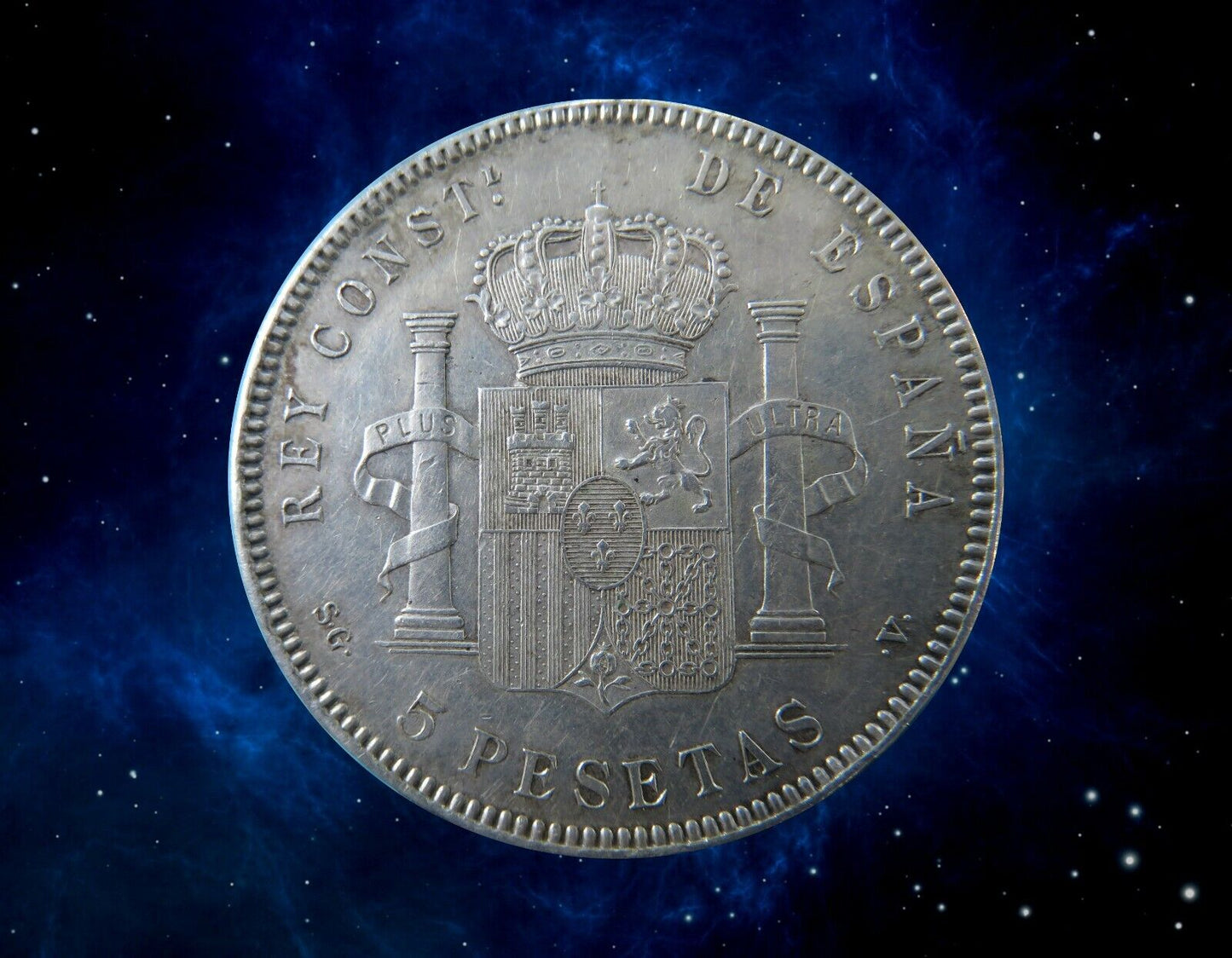 ESPAGNE - SPAIN - 5 Pesetas 1899 KM.689