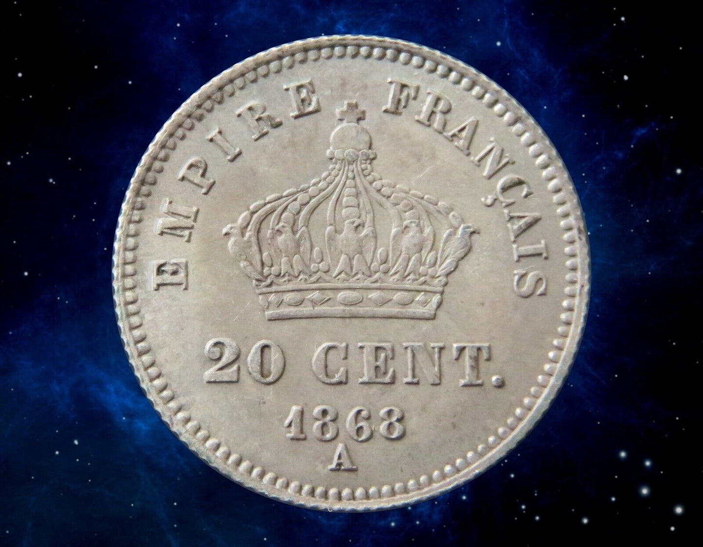 FRANCE - 20 Centimes Napoléon III 1868 Paris