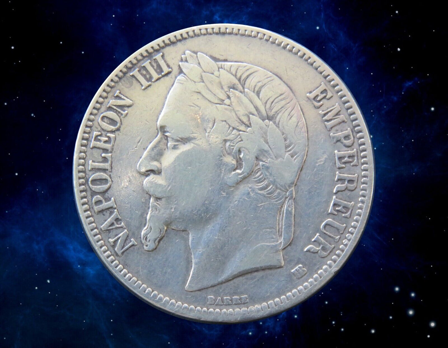 FRANCE - 5 Francs Napoléon III 1868 Strasbourg