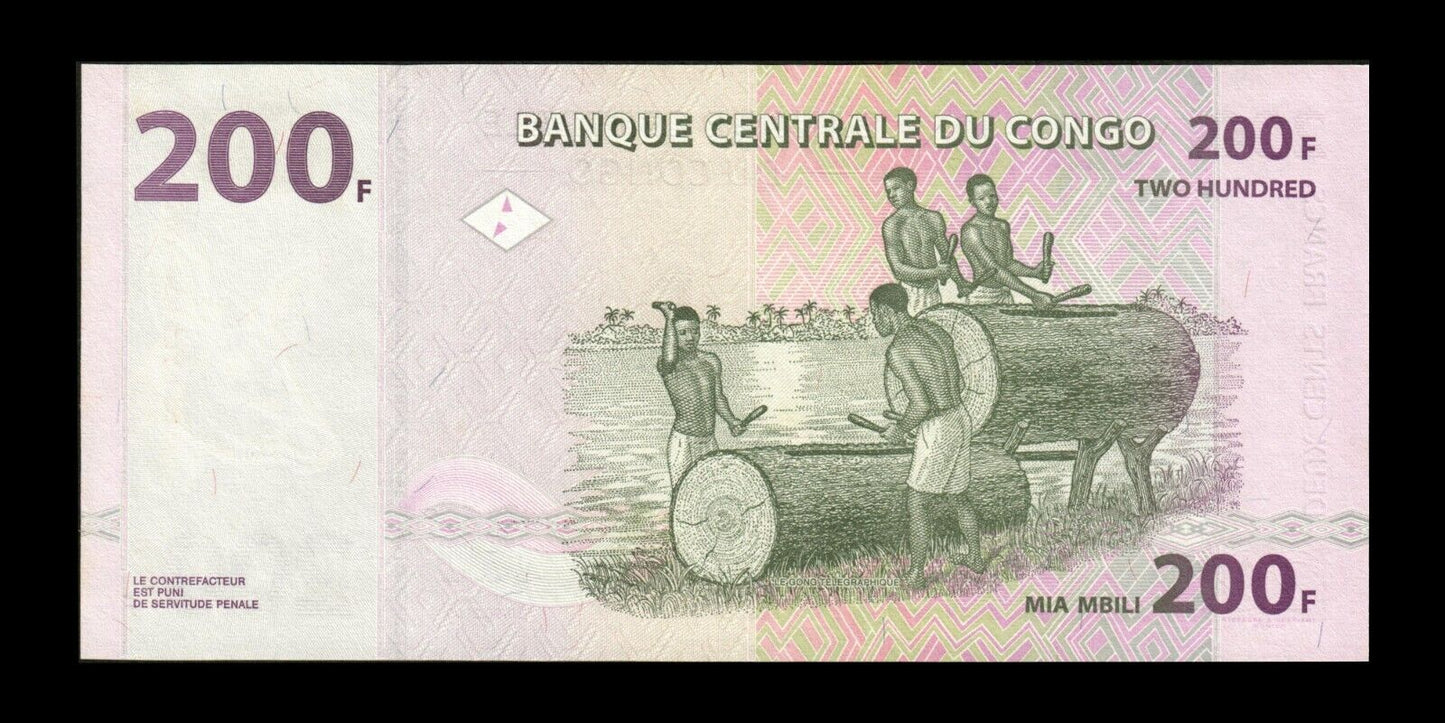 CONGO (Republic) - 200 Francs 2000 P.95a NEUF / UNC