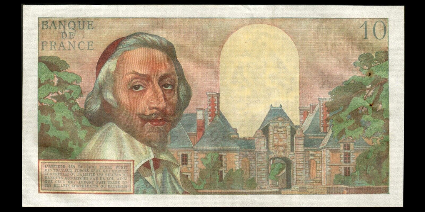 FRANCE - 10 Nouveaux Francs Richelieu 1960 F.57.11 P.142a TTB+ / VF+