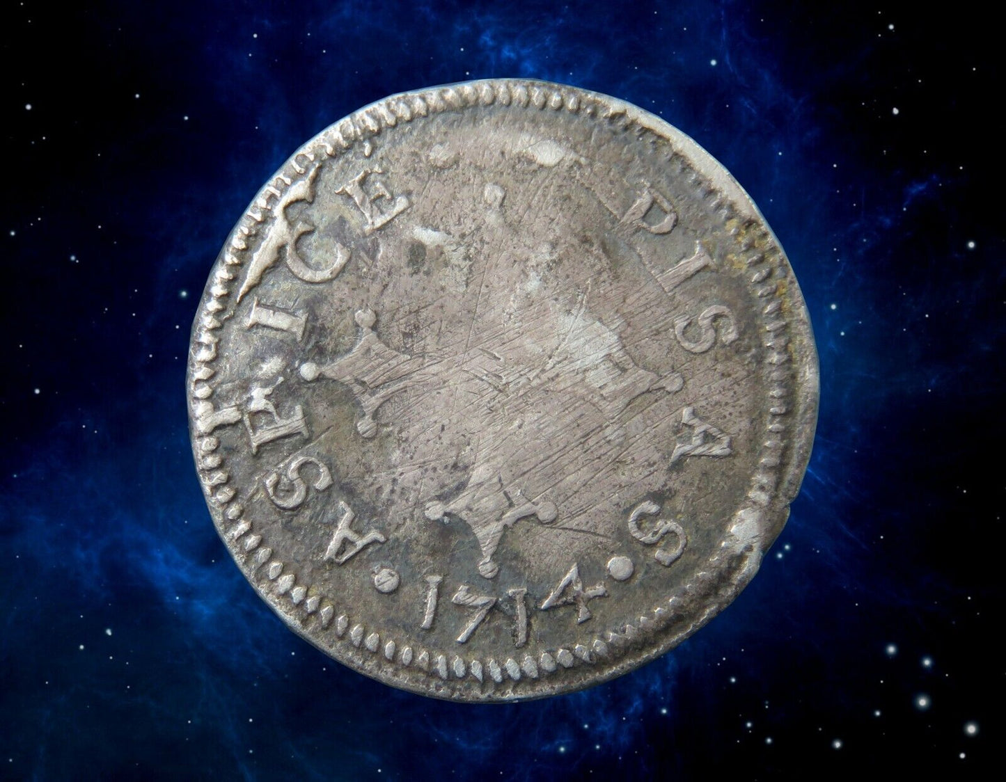 ITALIE - ITALY - PISE - 1/2 Giulio 1714