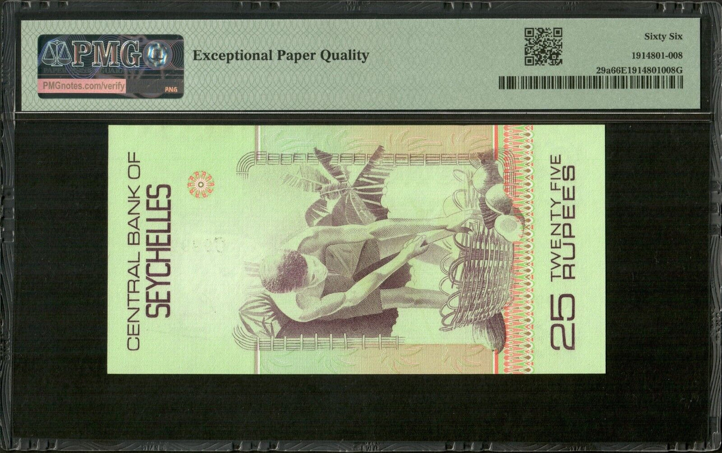 SEYCHELLES - 25 Rupees (1983) P.29 NEUF / PMG Gem Unc 66 EPQ