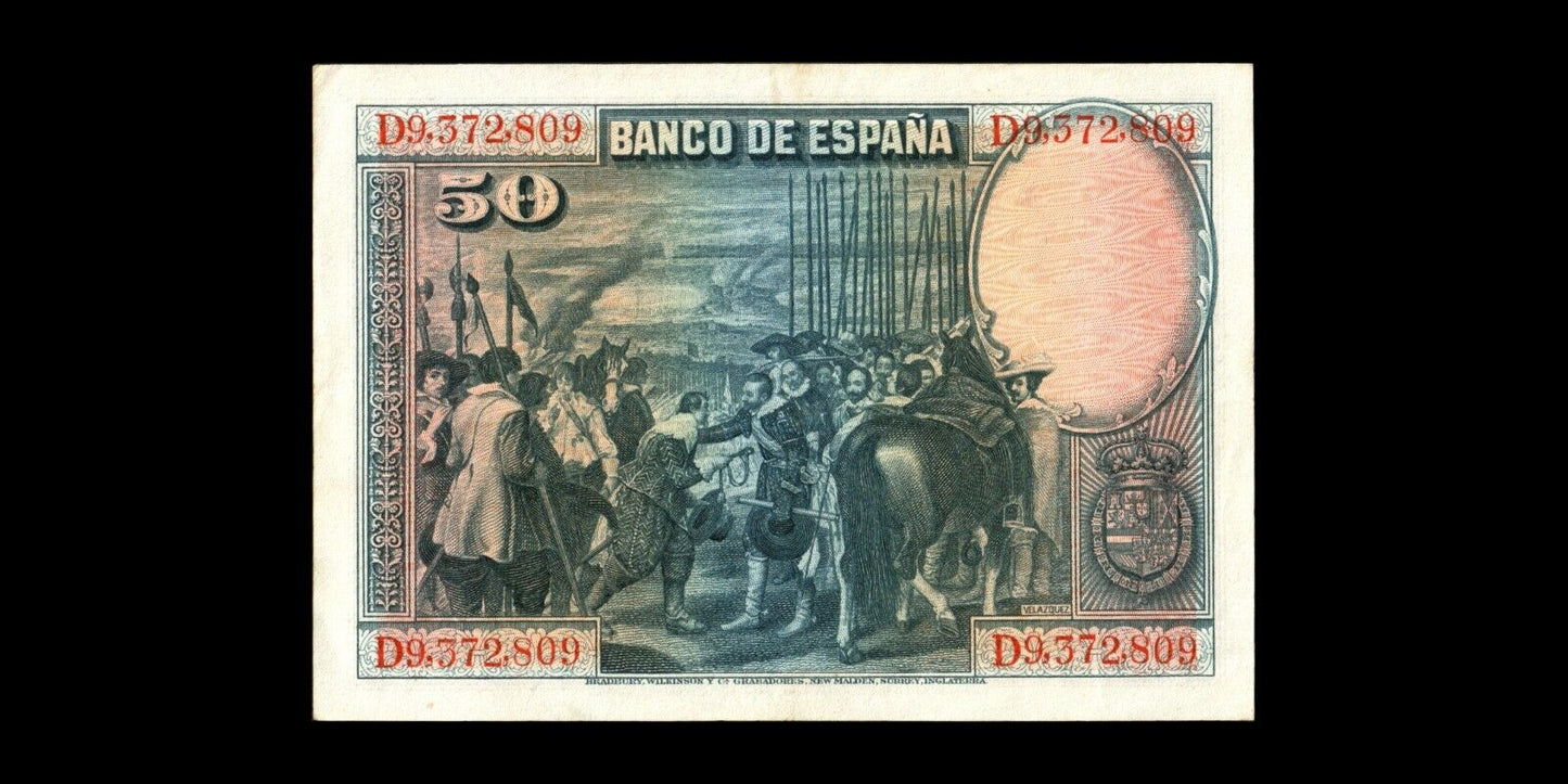 ESPAGNE - SPAIN - 50 Pesetas 1928 P.75b SUP+ / XF+