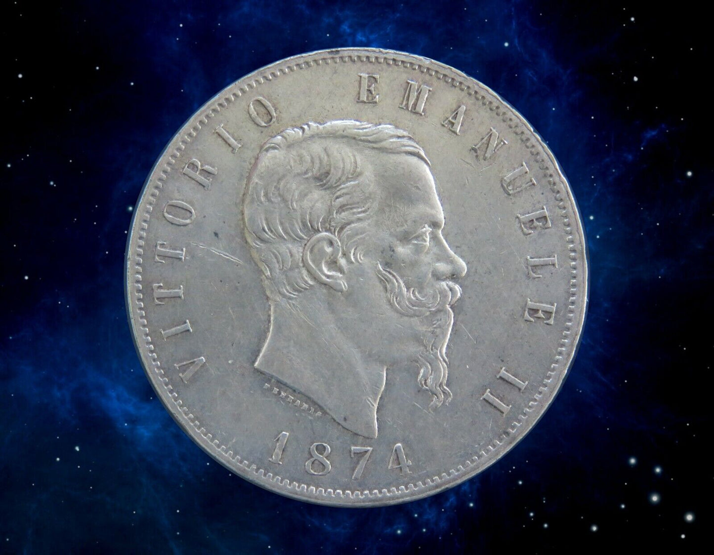 ITALIE - ITALY - 5 Lire 1874 Milan
