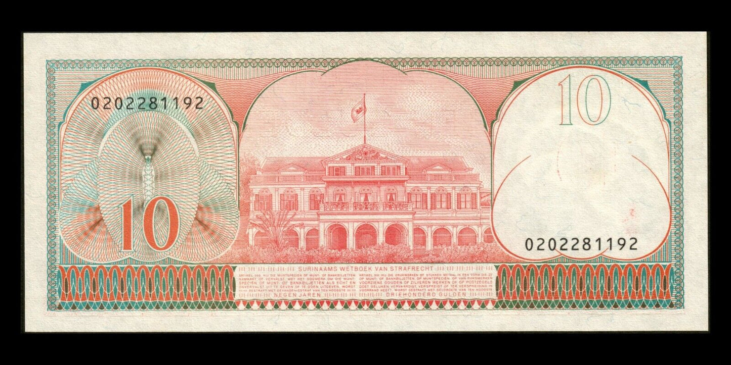 SURINAME - 10 Gulden 1982 P.126 NEUF / UNC