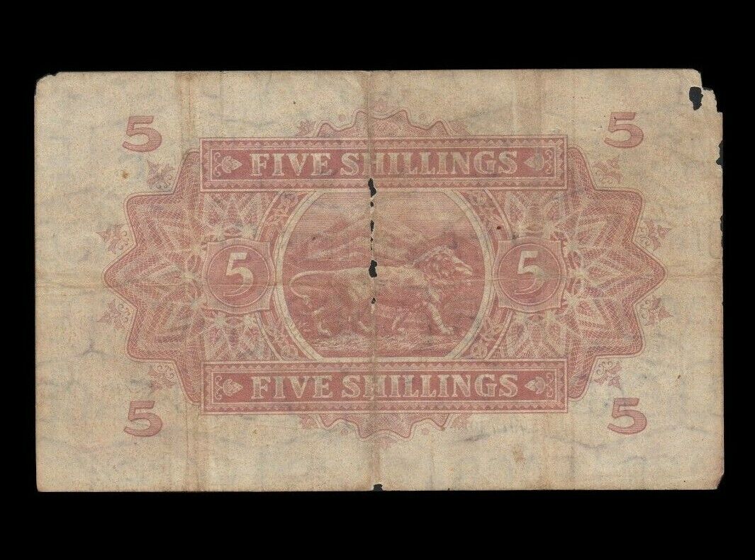 AFRIQUE DE L'EST - EAST AFRICA - 5 Shillings 1941 P.28a B+ / Good
