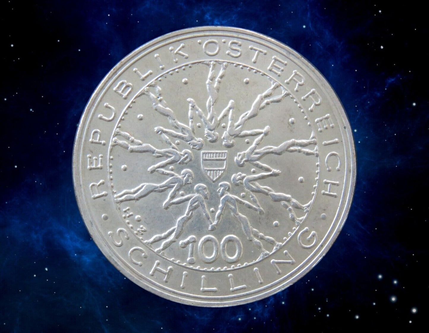 AUTRICHE - AUSTRIA - 100 Schilling bataille de Dürnkrut 1978 KM.2939