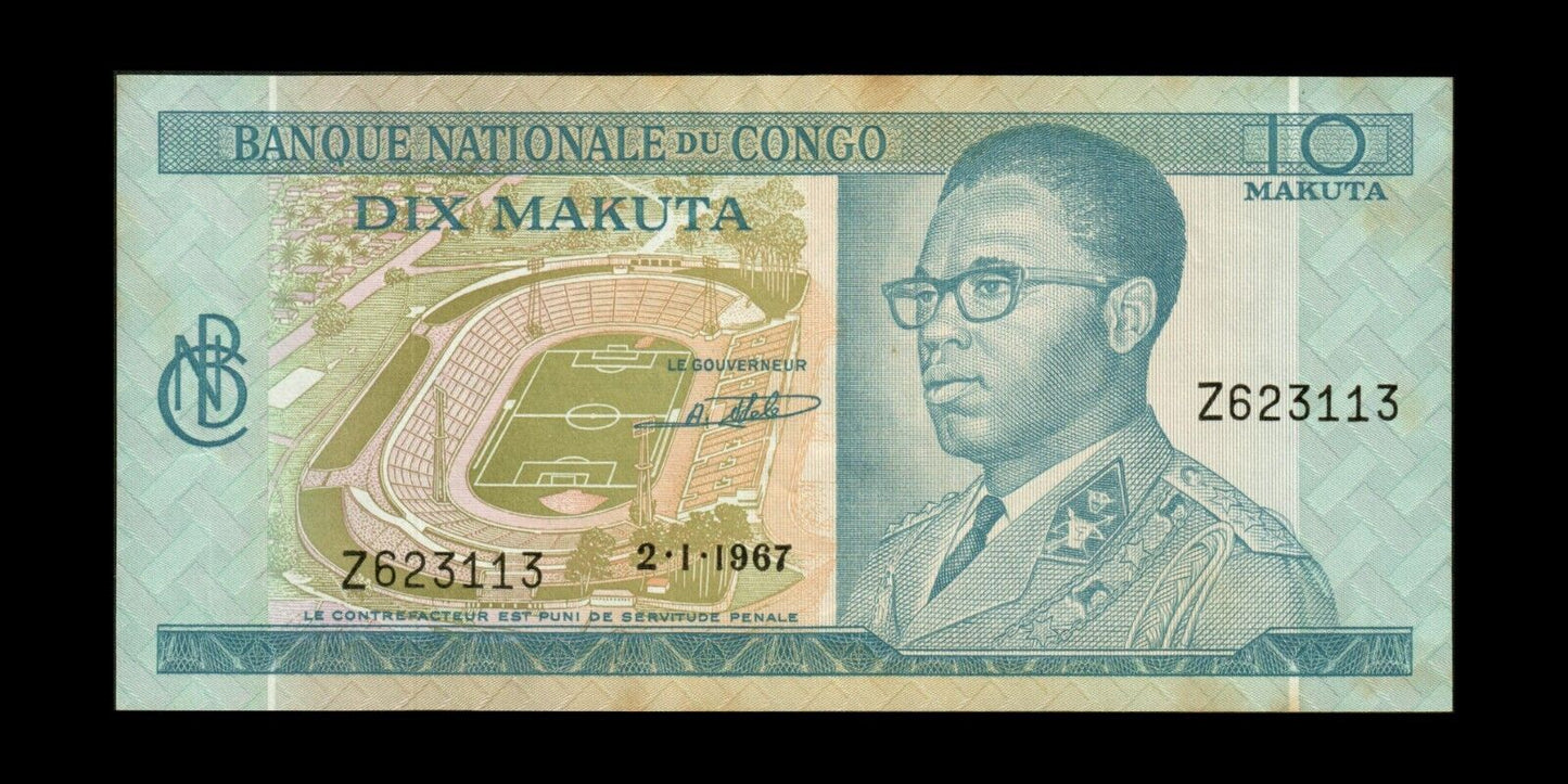 CONGO (Republic) - 10 Makuta 1967 P.9a SPL / AU