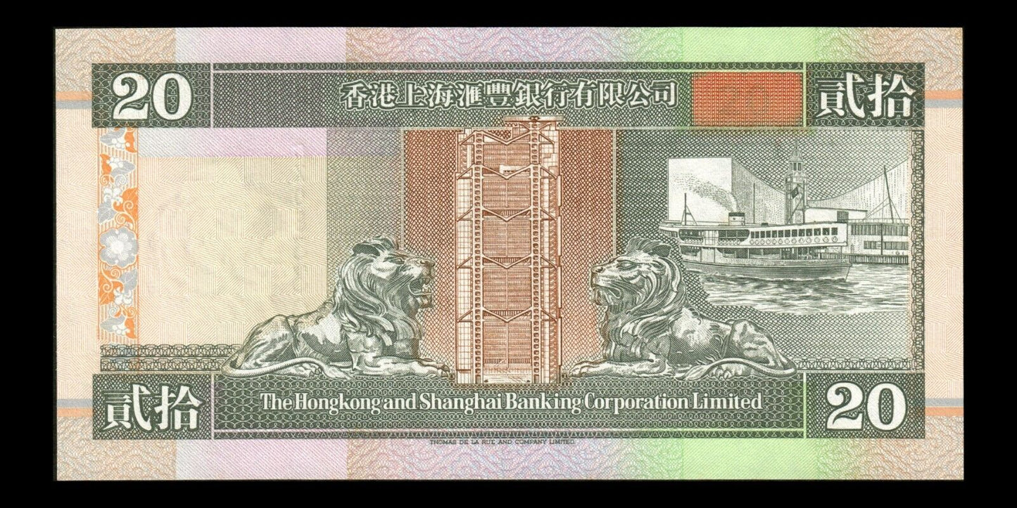 HONG KONG - 20 Dollars 1994 P.201a NEUF / UNC
