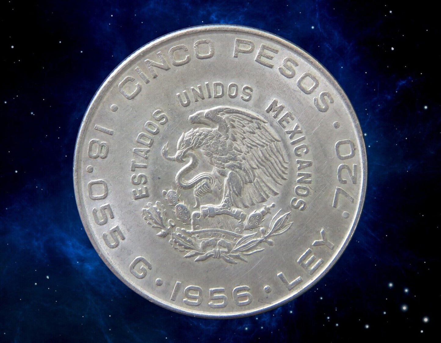 MEXIQUE - MEXICO - 5 Pesos 1956 KM.469