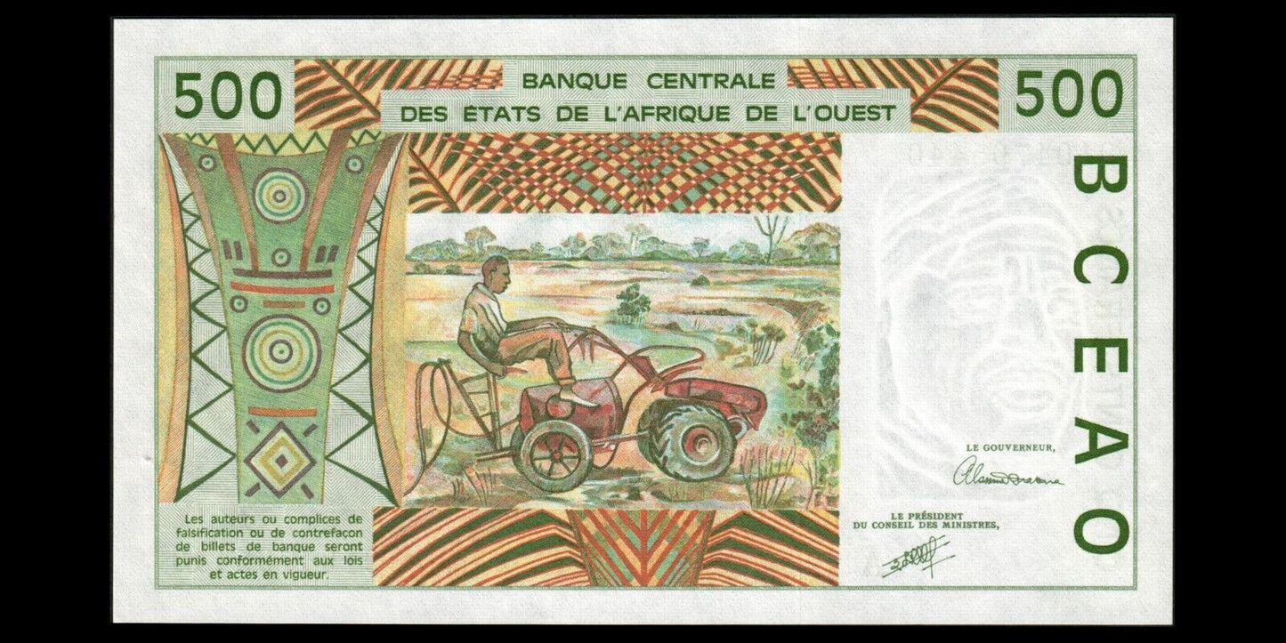 WEST AFRICAN STATES - IVORY COAST - 500 Francs 1991 P.110Aa pr.NEUF / UNC-