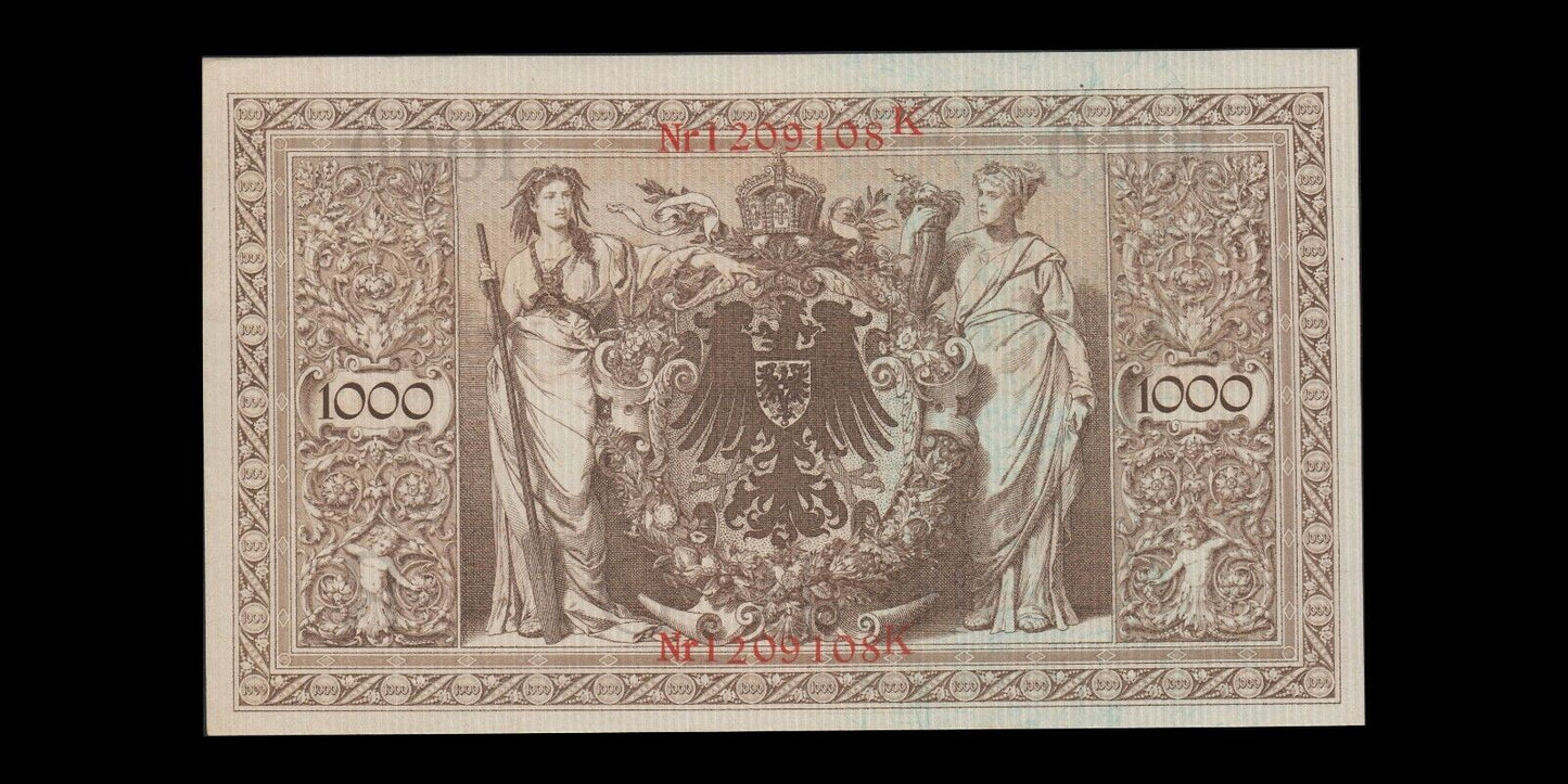 ALLEMAGNE - GERMANY - 1000 Mark 1910 P.44b pr.SPL / XF+