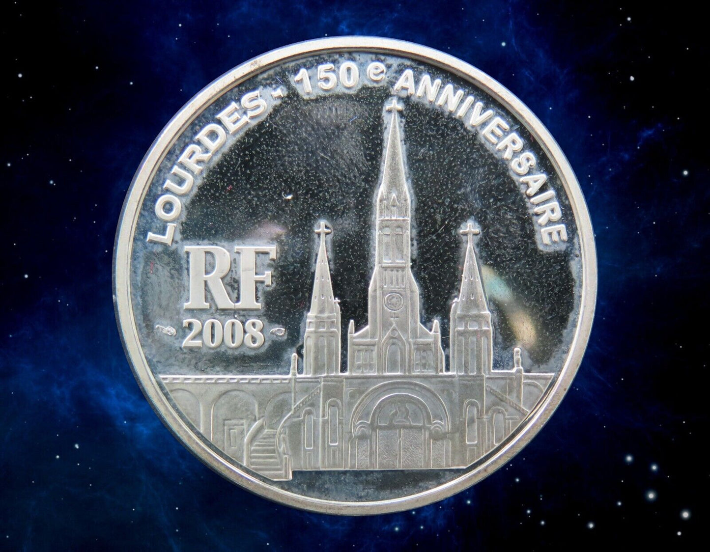FRANCE - 1 1/2 Euro Proof Lourdes 2008