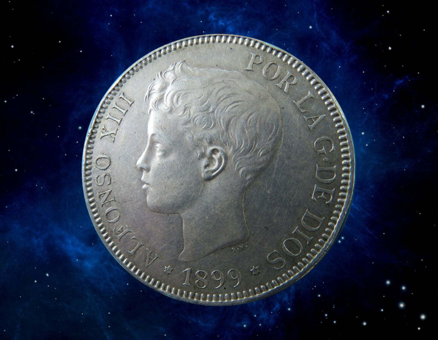 ESPAGNE - SPAIN - 5 Pesetas 1899 KM.689