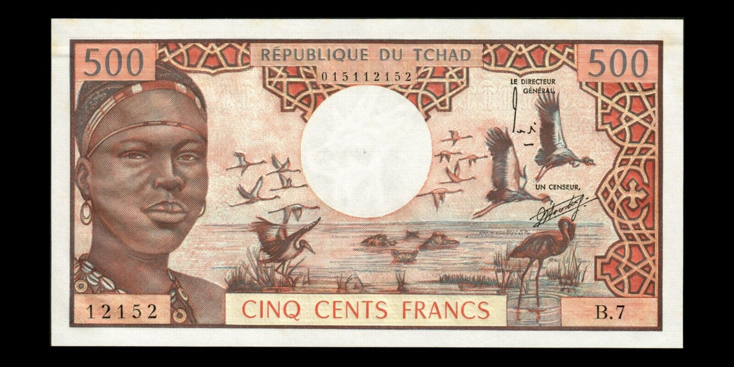 TCHAD - CHAD - 500 Francs (1974) P.2a SPL+ / AU+