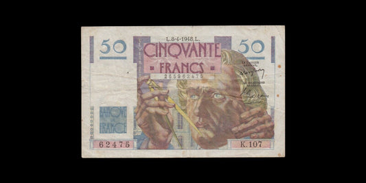 FRANCE - 50 Francs Le Verrier 1948 F.20.10 P.127b TTB / VF