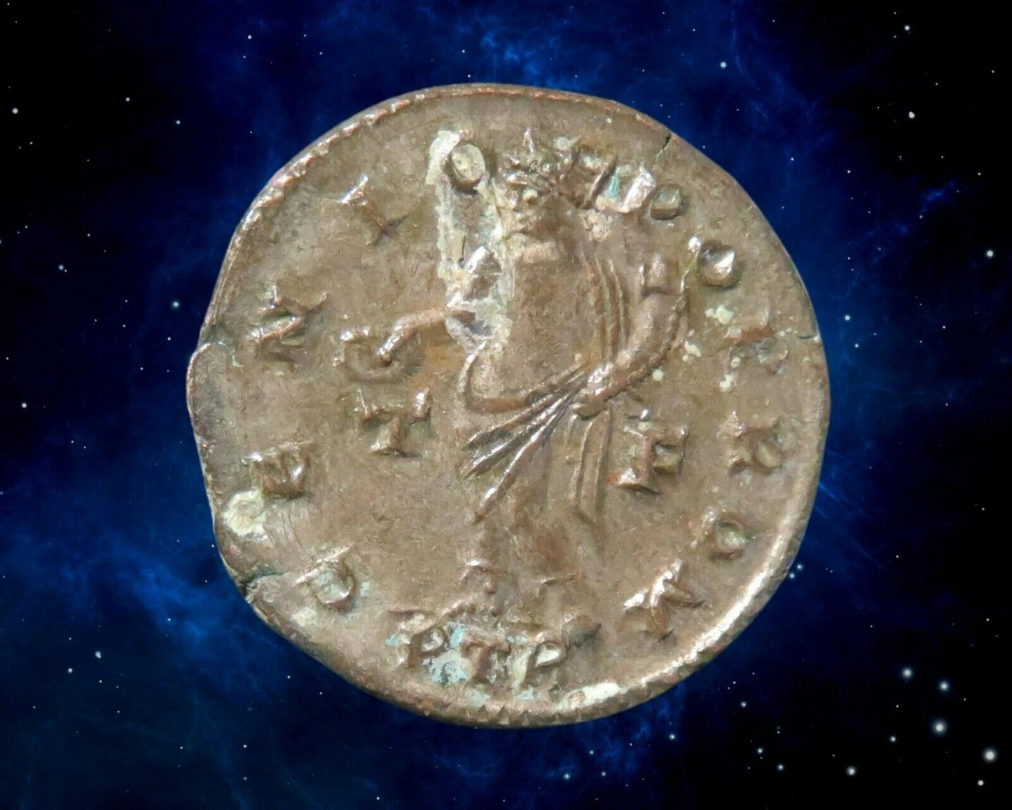 LICINIUS Ier - Follis, Trèves "GENIO POP ROM"