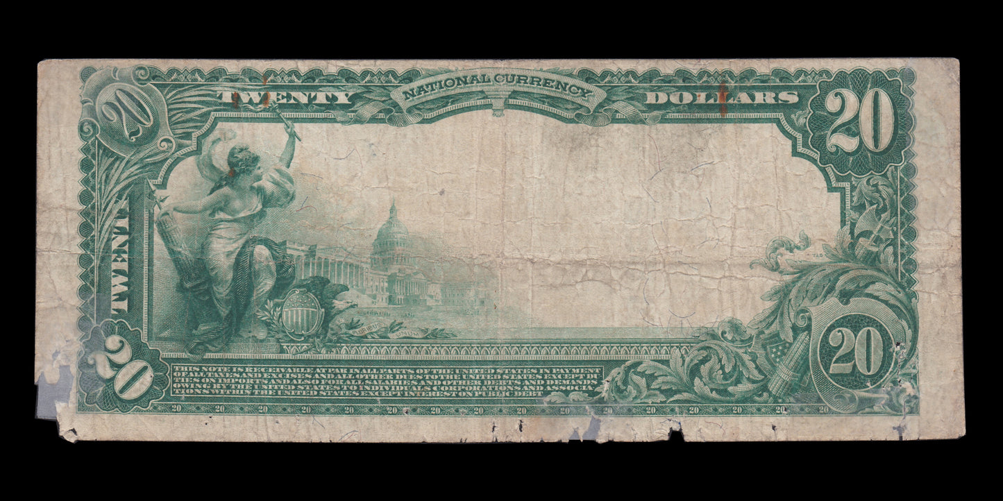 ÉTATS UNIS D'AMÉRIQUE - USA -  $20 Dollars Girard NB Philadelphia, Pennsylvania 1902 Fr. 650 Good