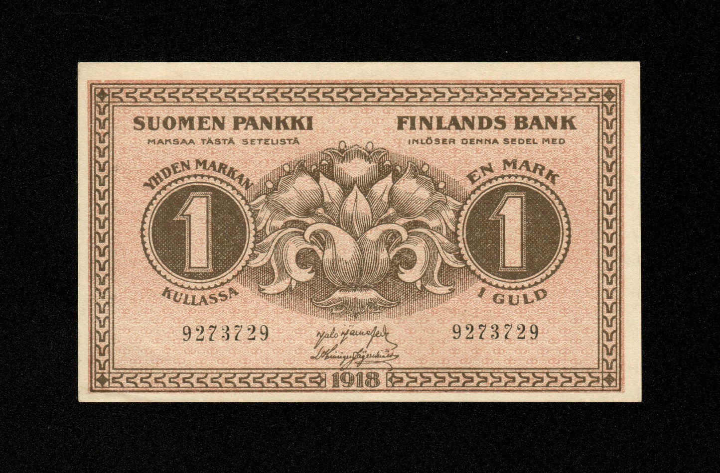 FINLANDE - FINLAND - 1 Markka 1918 Pick 35 pr.NEUF / UNC-