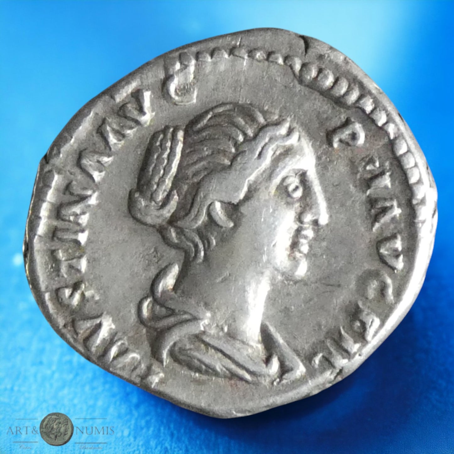 FAUSTINE II - Denier CONCORDIA, RIC.502a , Rome