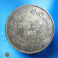ITALIE - VATICAN - Scudo Pie IX 1853 an VIII KM.1324