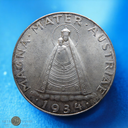 AUTRICHE - AUSTRIA - 5 Schilling Magna Mater 1934 KM.2853