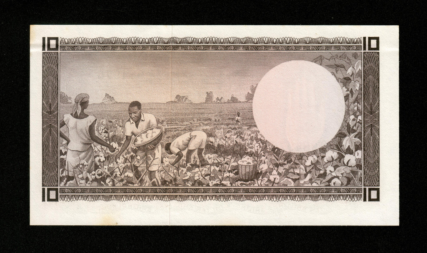 OUGANDA - UGANDA - 10 Shillings (1966) Pick 2a SPL / AU