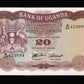 OUGANDA - UGANDA - 20 Shillings (1966) Pick 3a SPL+ / AU+