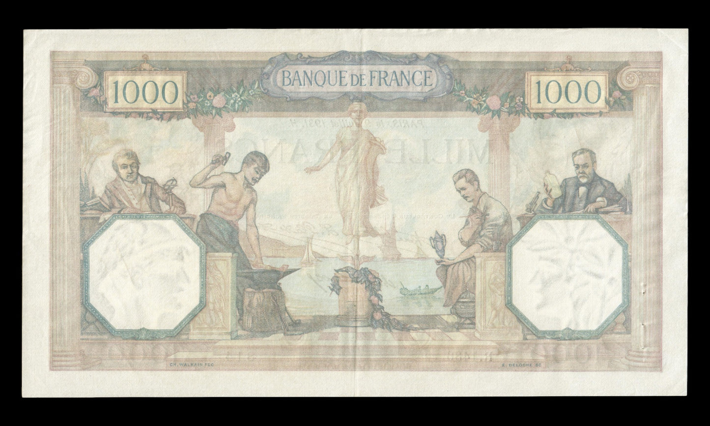 FRANCE - 1000 Francs Cérès et Mercure 1931 F.37.06, P.79b TTB / VF