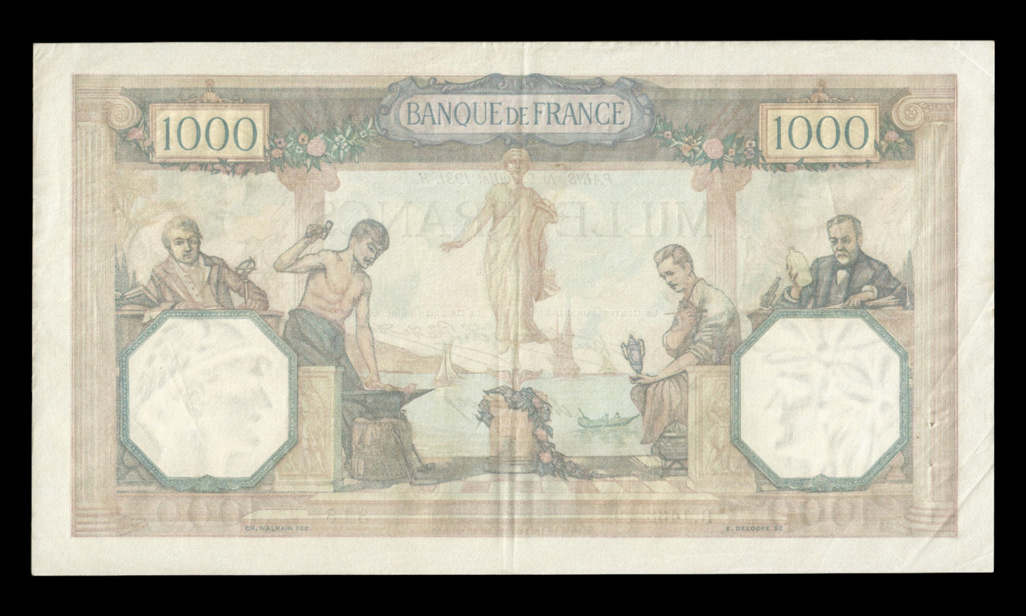 FRANCE - 1000 Francs Cérès et Mercure 1931 F.37.06, P.79b TTB / VF