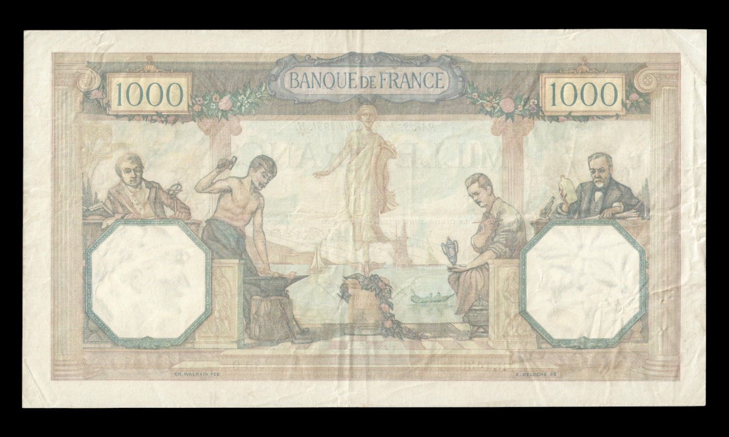 FRANCE - 1000 Francs Cérès et Mercure 1931 F.37.06, P.79b TTB / VF