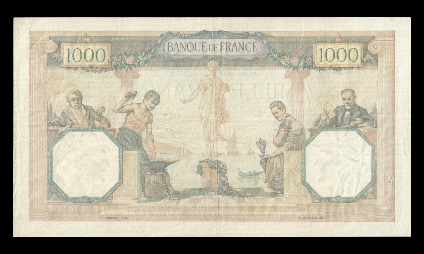 FRANCE - 1000 Francs Cérès et Mercure 1931 F.37.06, P.79b TTB / VF