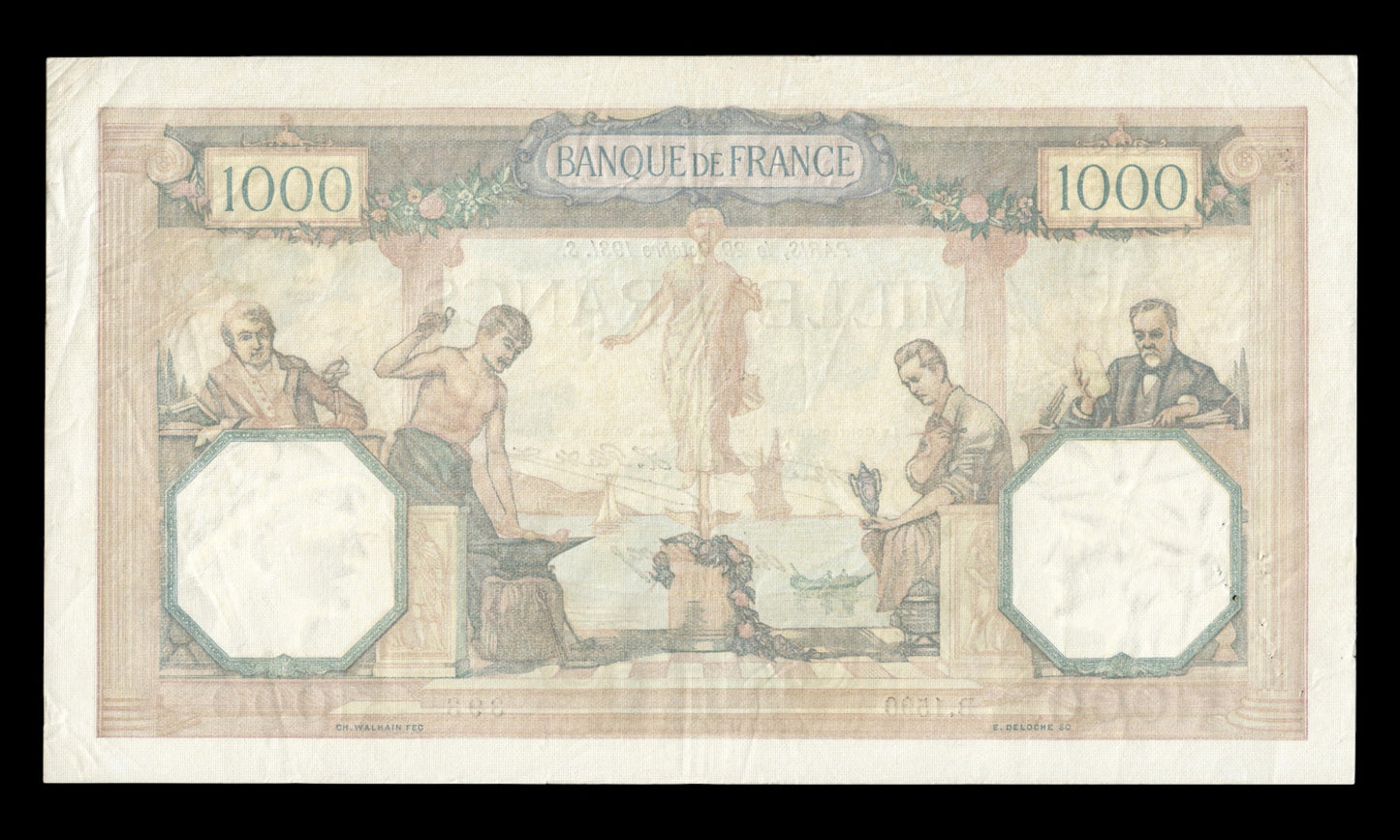 FRANCE - 1000 Francs Cérès et Mercure 1931 F.37.06, P.79b TTB / VF