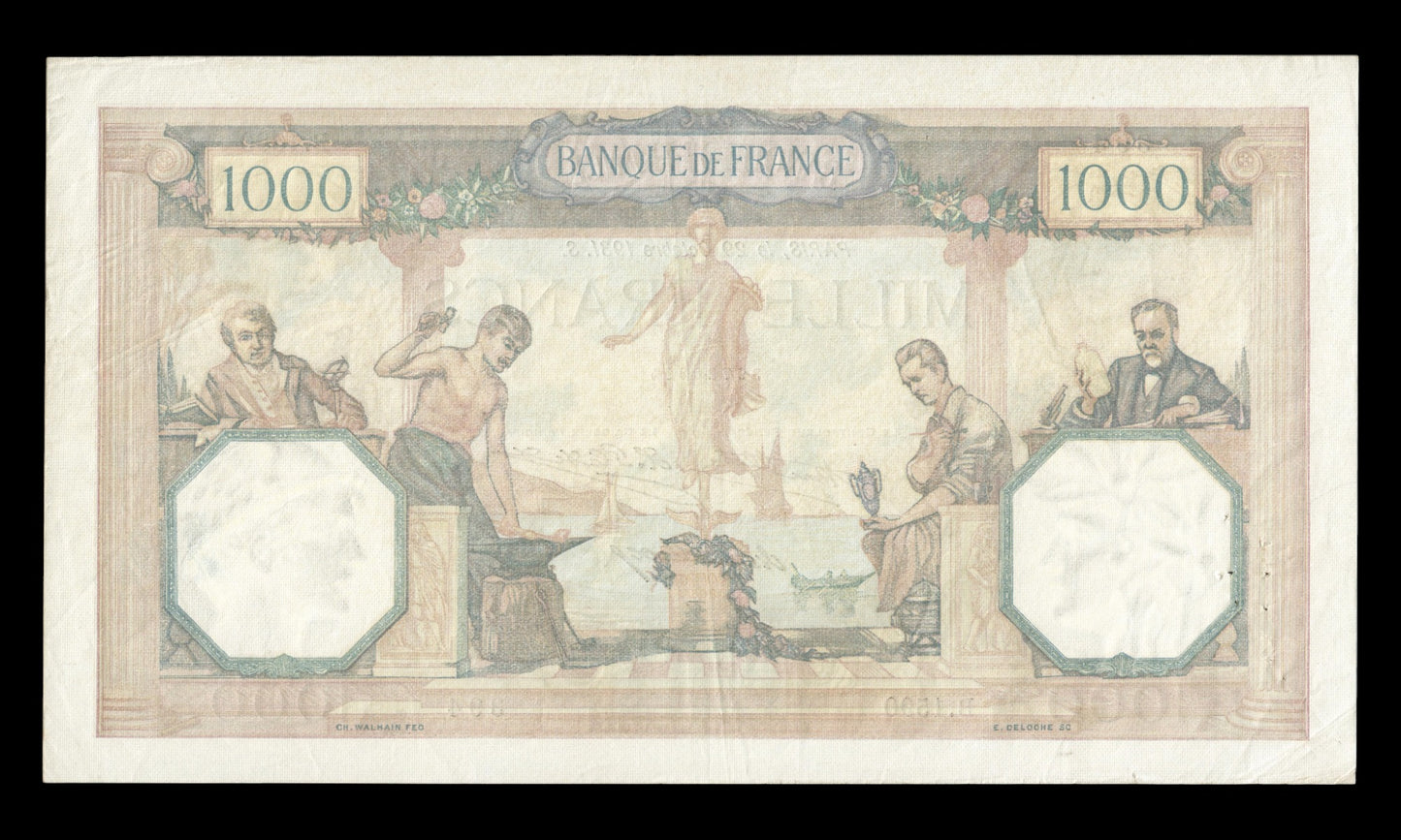 FRANCE - 1000 Francs Cérès et Mercure 1931 F.37.06, P.79b TTB / VF