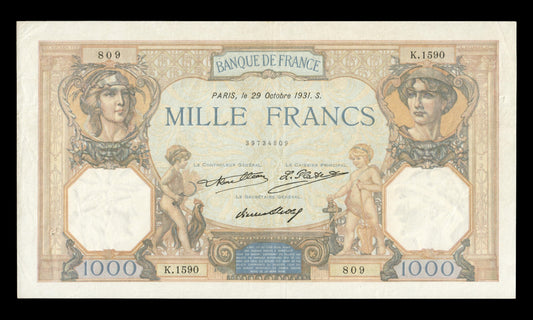 FRANCE - 1000 Francs Cérès et Mercure 1931 F.37.06, P.79b TTB / VF