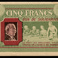 FRANCE - 5 Francs Bon de solidarité (1941) KL.05A TB / Fine