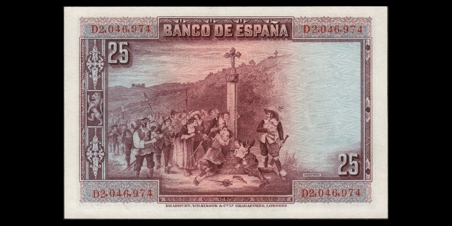 ESPAGNE - SPAIN - 25 Pesetas 1928 P.74b NEUF / UNC