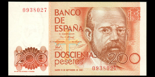 ESPAGNE - SPAIN - 200 Pesetas 1980 P.156 NEUF / UNC