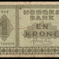 NORVÈGE - NORWAY - 1 Krone 1943 P.15a B / Good