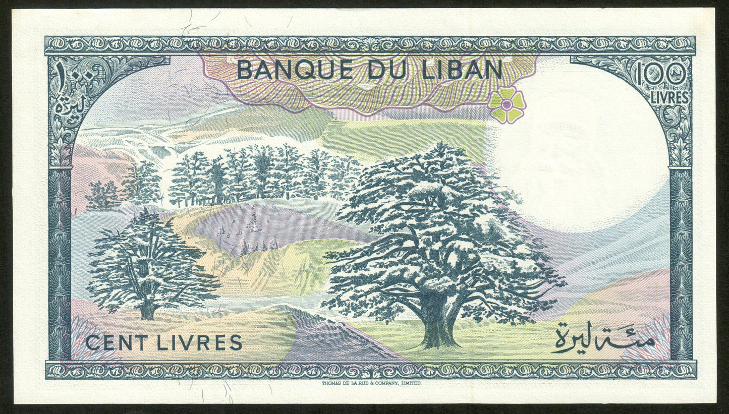 LIBAN - LEBANON - 100 Livres 1988 P.66d SPL / AU