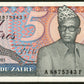 ZAÏRE - 5 Zaïres 1985 P.26A NEUF / UNC